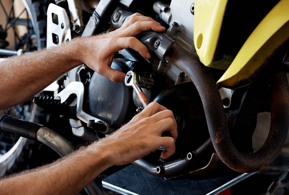 Réparation de moto